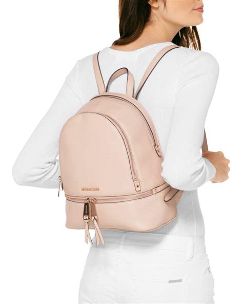 michael kors backpack rose gold medium|michael kors slater backpack.